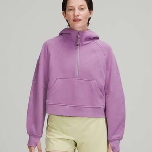 Lululemon Scuba Oversized 1/2 Zip Hoodie Wisteria Purple color size M/L